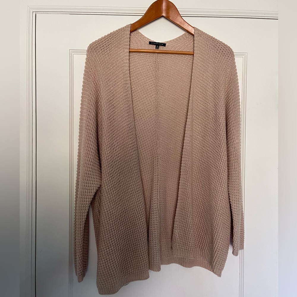 Staccato Light Tan Open-Front Cardigan